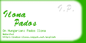 ilona pados business card